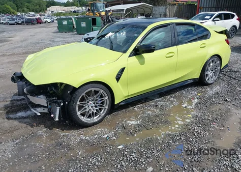 2023 BMW M3 Sedan z USA, uszkodzony, nr VIN WBS53AY01PFP75205